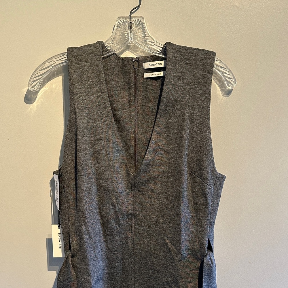 Babaton Ranvir Charcoal Sleeveless Midi Dress - Picture 3 of 8